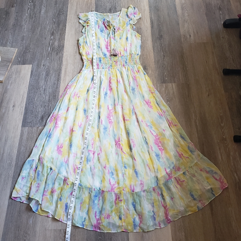 BY|ANTHROPOLOGIE WATERCOLOR MAXI DRESS - Picture 9 of 14